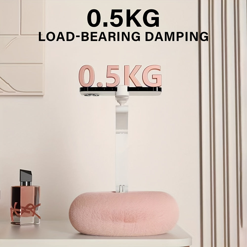 Mini Pillow Phone Holder, Slim and Skin-friendly Plush, Soft Fabric, Multi-angle Adjustable Viewing Angle, Small Size, Suitable for Reading in Bed, Watching TV Series, Stretchable Chuck Suitable for Different Sizes of Smartph